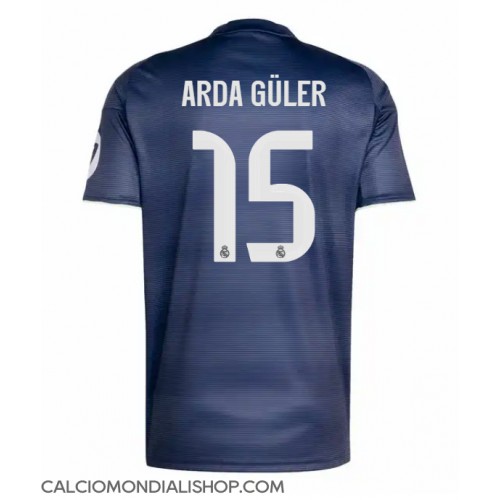 Maglie da calcio Real Madrid Arda Guler #15 Seconda Maglia 2025-26 Manica Corta